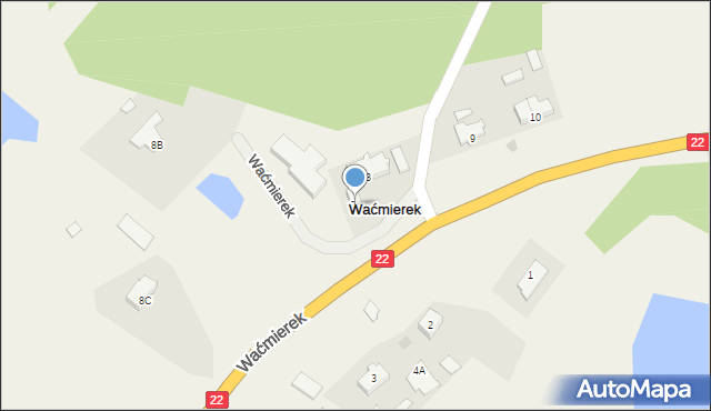 Waćmierek, Waćmierek, 8a, mapa Waćmierek