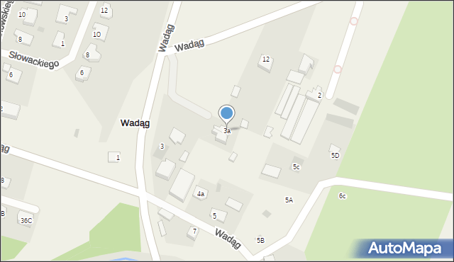 Wadąg, Wadąg, 3a, mapa Wadąg