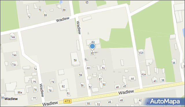 Wadlew, Wadlew, 62, mapa Wadlew