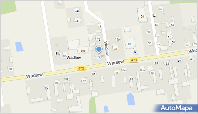 Wadlew, Wadlew, 77, mapa Wadlew