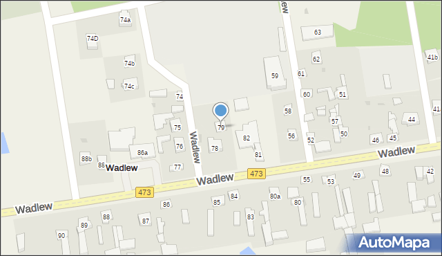 Wadlew, Wadlew, 79, mapa Wadlew