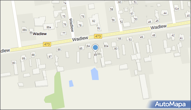 Wadlew, Wadlew, 83, mapa Wadlew