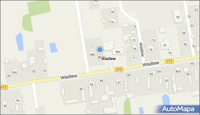 Wadlew, Wadlew, 88a, mapa Wadlew