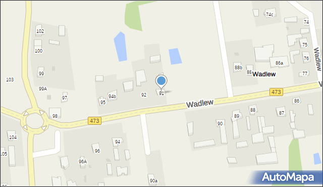 Wadlew, Wadlew, 91, mapa Wadlew