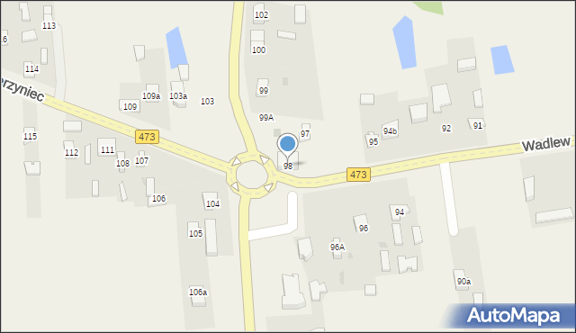 Wadlew, Wadlew, 98, mapa Wadlew
