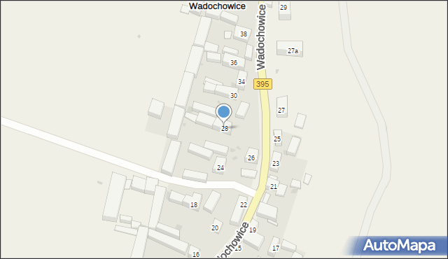 Wadochowice, Wadochowice, 28, mapa Wadochowice