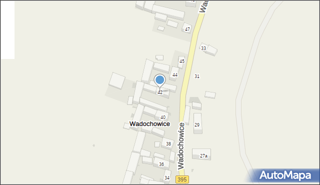 Wadochowice, Wadochowice, 42, mapa Wadochowice