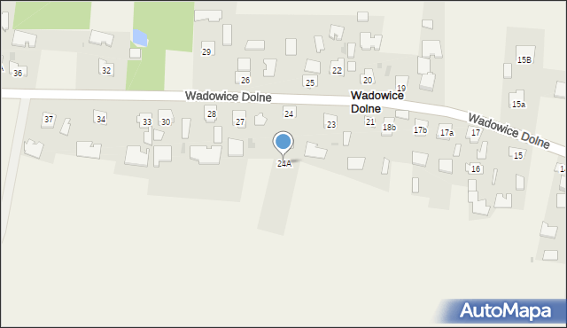 Wadowice Dolne, Wadowice Dolne, 24A, mapa Wadowice Dolne