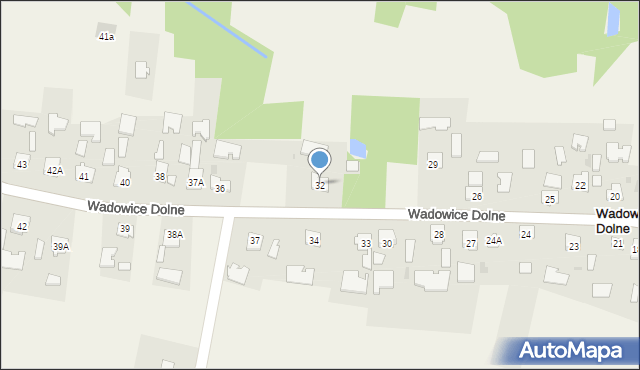 Wadowice Dolne, Wadowice Dolne, 32, mapa Wadowice Dolne