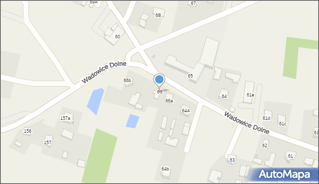 Wadowice Dolne, Wadowice Dolne, 66, mapa Wadowice Dolne
