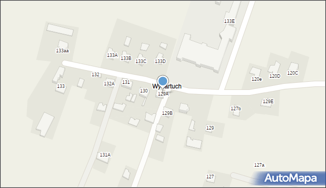 Wadowice Górne, Wadowice Górne, 129A, mapa Wadowice Górne