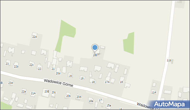 Wadowice Górne, Wadowice Górne, 18b, mapa Wadowice Górne