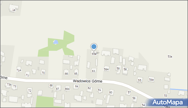 Wadowice Górne, Wadowice Górne, 63a, mapa Wadowice Górne