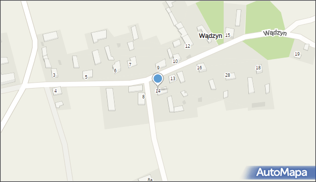 Wądzyn, Wądzyn, 14, mapa Wądzyn