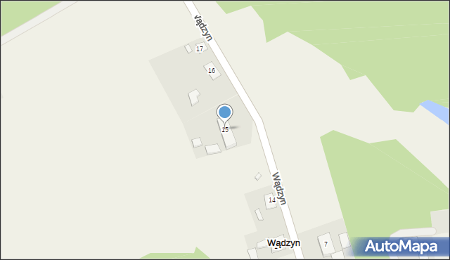 Wądzyn, Wądzyn, 15, mapa Wądzyn