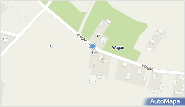 Wagan, Wagan, 9, mapa Wagan