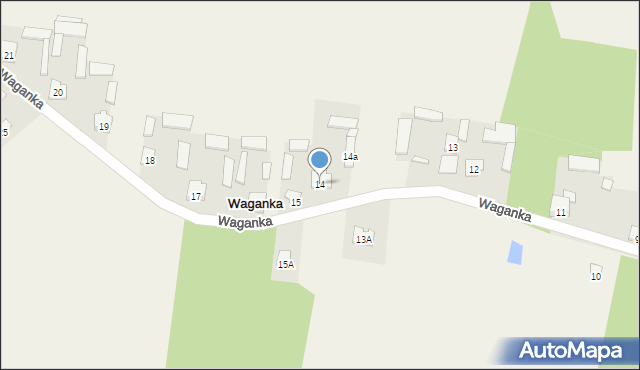 Waganka, Waganka, 14, mapa Waganka