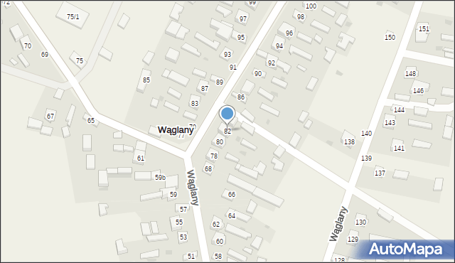 Wąglany, Wąglany, 82, mapa Wąglany