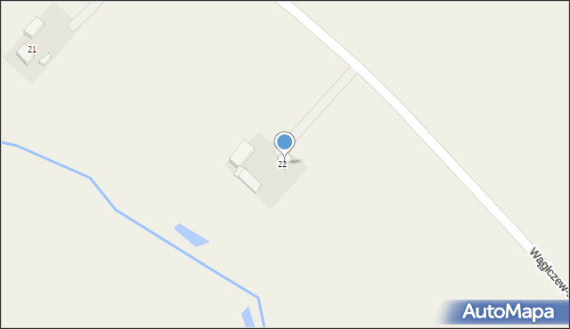 Wągłczew, Wągłczew, 22, mapa Wągłczew