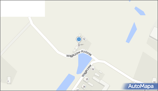 Wągłczew, Wągłczew, 33, mapa Wągłczew