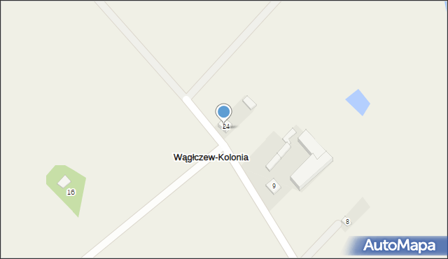 Wągłczew-Kolonia, Wągłczew-Kolonia, 24, mapa Wągłczew-Kolonia