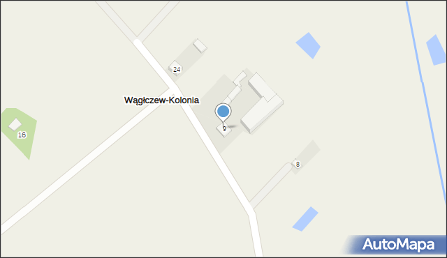 Wągłczew-Kolonia, Wągłczew-Kolonia, 9, mapa Wągłczew-Kolonia