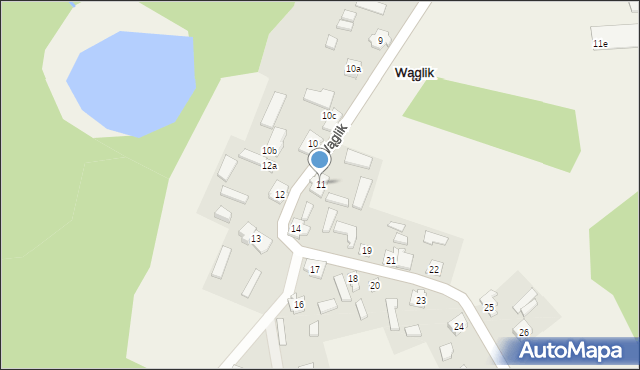 Wąglik, Wąglik, 11, mapa Wąglik