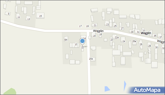 Wąglin, Wąglin, 12, mapa Wąglin