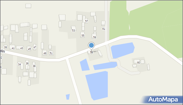 Wąglin, Wąglin, 58, mapa Wąglin