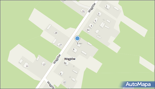 Wąglów, Wąglów, 7, mapa Wąglów