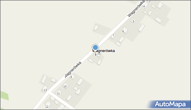 Wagnerówka, Wagnerówka, 8, mapa Wagnerówka