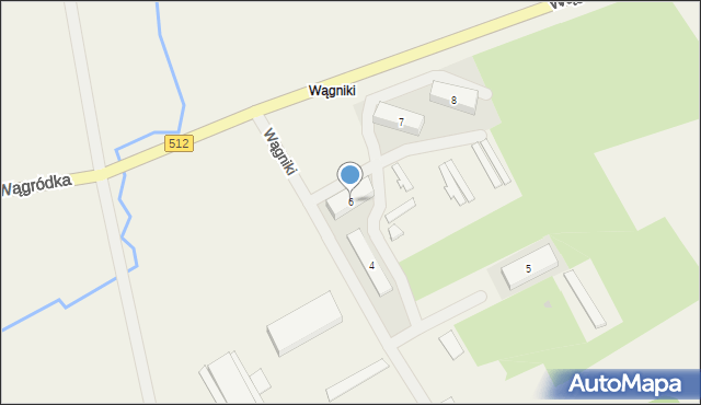 Wągniki, Wągniki, 6, mapa Wągniki