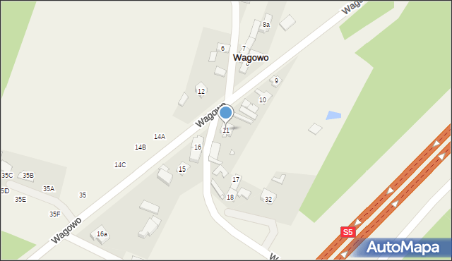 Wagowo, Wagowo, 11, mapa Wagowo