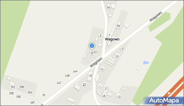 Wagowo, Wagowo, 12, mapa Wagowo