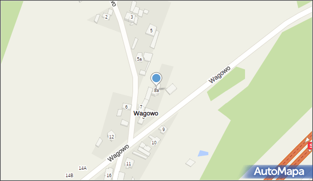 Wagowo, Wagowo, 8a, mapa Wagowo