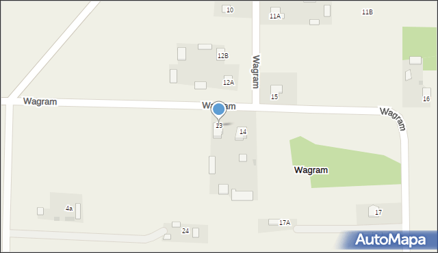 Wagram, Wagram, 13, mapa Wagram