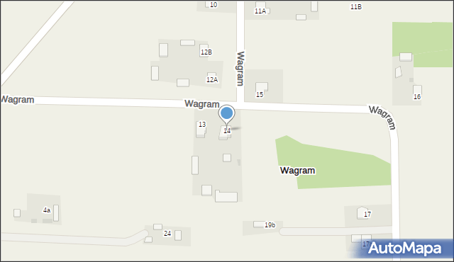 Wagram, Wagram, 14, mapa Wagram