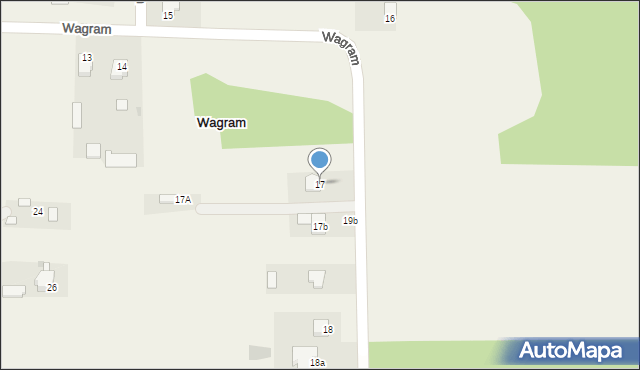 Wagram, Wagram, 17, mapa Wagram