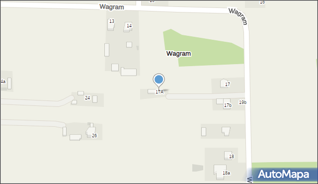 Wagram, Wagram, 17A, mapa Wagram