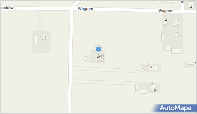 Wagram, Wagram, 4a, mapa Wagram