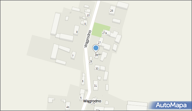 Wągrodno, Wągrodno, 28, mapa Wągrodno