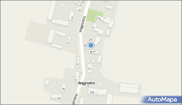 Wągrodno, Wągrodno, 30, mapa Wągrodno