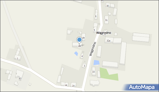 Wągrodno, Wągrodno, 4a, mapa Wągrodno