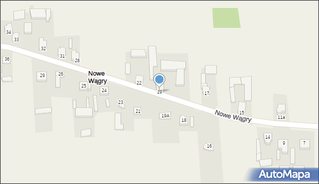 Wągry, Wągry, 19, mapa Wągry