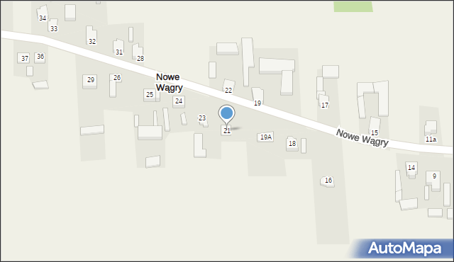 Wągry, Wągry, 21, mapa Wągry