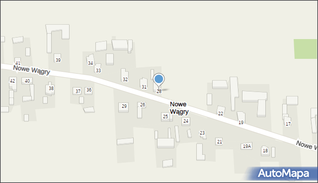 Wągry, Wągry, 28, mapa Wągry