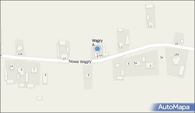 Wągry, Wągry, 4, mapa Wągry