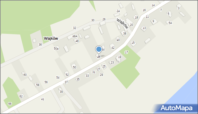 Wajków, Wajków, 46, mapa Wajków