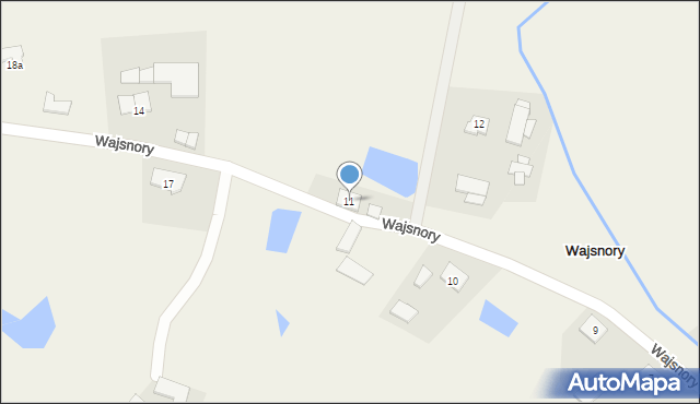 Wajsnory, Wajsnory, 11, mapa Wajsnory