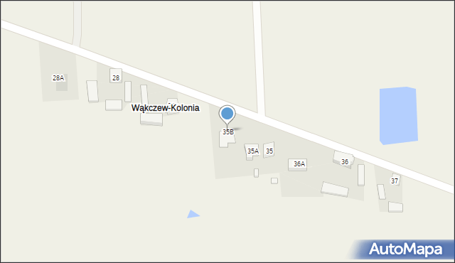 Wąkczew, Wąkczew, 35B, mapa Wąkczew